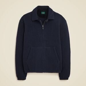 J.Crew Wool-blend sweater fleece jacket L